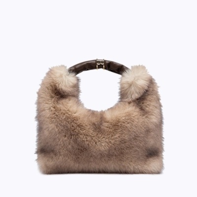 Faux Fur Hobo Bag