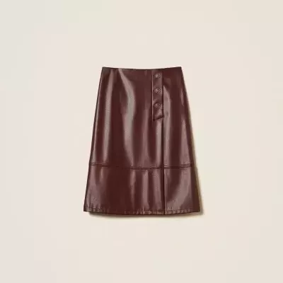 Wine tasting purple midi skirt