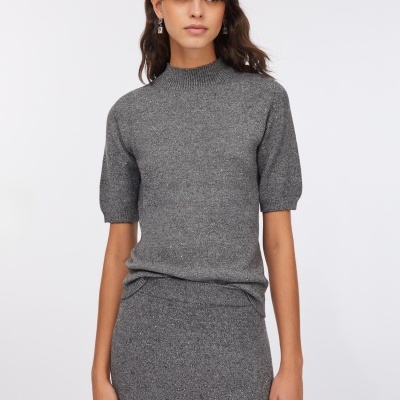 Top with micro-sequins