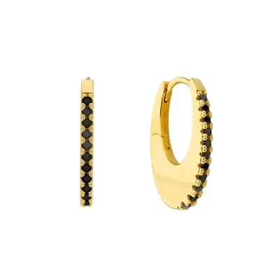 BOUCLES D'OREILLES - BLACK STELLAR