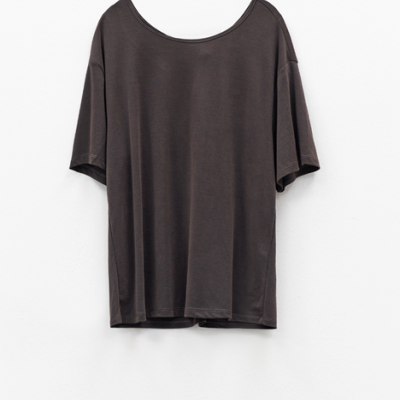 Dark Grey Back-Knot T-Shirt