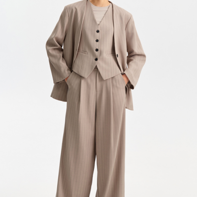 Pinstripe Tailored Vest