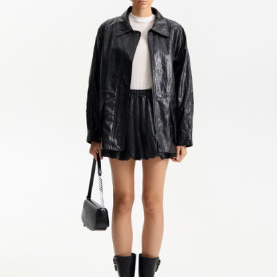 Must-Have Leather Effect Jacket