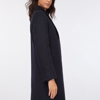 Wool coat Night Blue