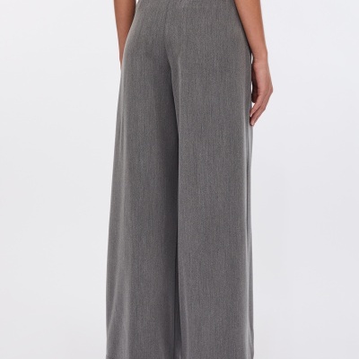 Palazzo trousers with belt