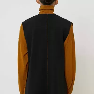 Sleeveless Knit with Side Slits