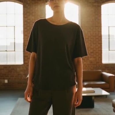 Dark Grey Back-Knot T-Shirt