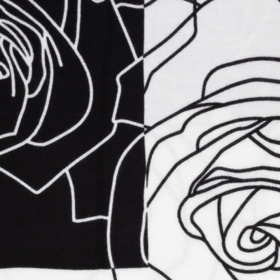 Color Block Stole Roses