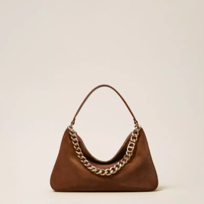 'Liliane' medium suede bag