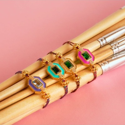 MYA-BAY Purple Art Deco bracelet