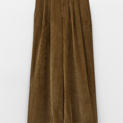 Khaki corduroy trousers