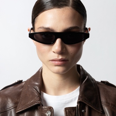 Elongated sunglasses