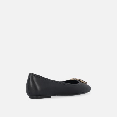 Flat nappa leather ballet flats