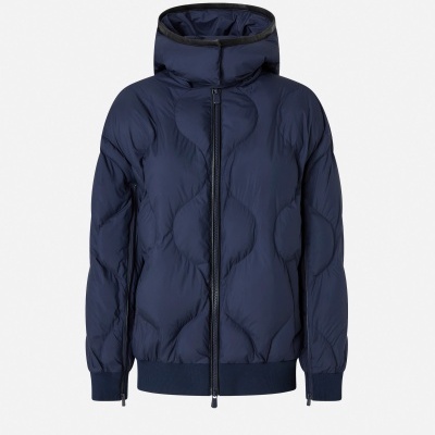 Padded bomber jacket with hood Padded bomber jacket with hood