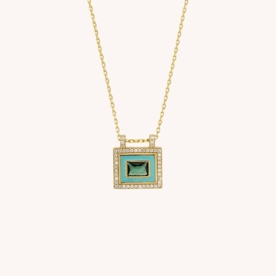 MYA-BAY Turquoise El Paso Necklace