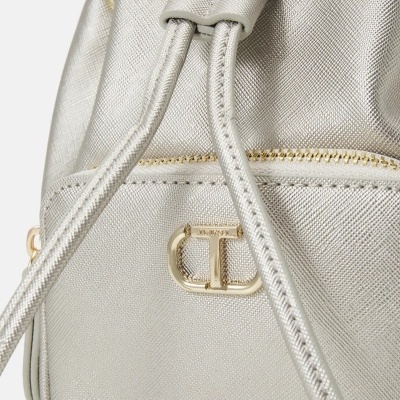 Silver & Gold Mini Bucket Bag