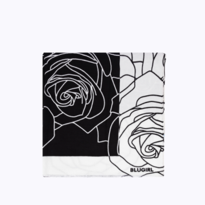 Color Block Stole Roses