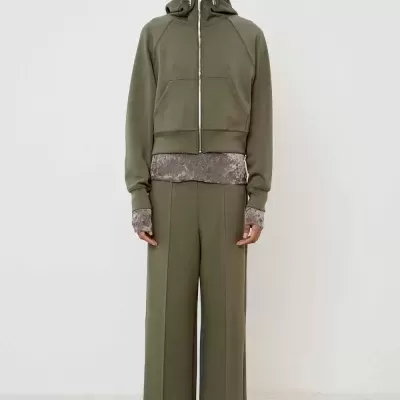 Straight Trousers with Elastic Waist Straight Trousers with Elastic Waist