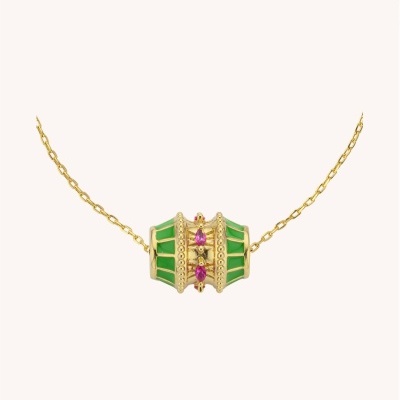MYA-BAY Green Talisman Necklace