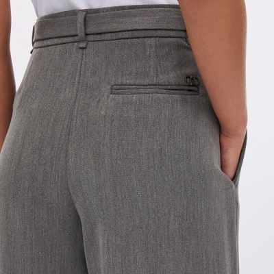 Palazzo trousers with belt