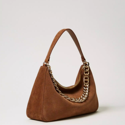 'Liliane' medium suede bag