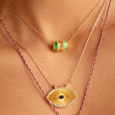 MYA-BAY Green Talisman Necklace