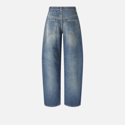 Balloon-fit jeans with extra-curve leg