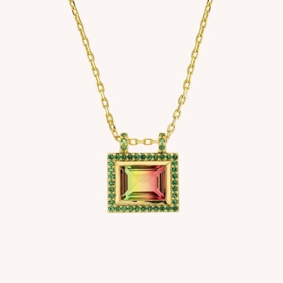 MYA-BAY Green Watermelon El Paso Necklace