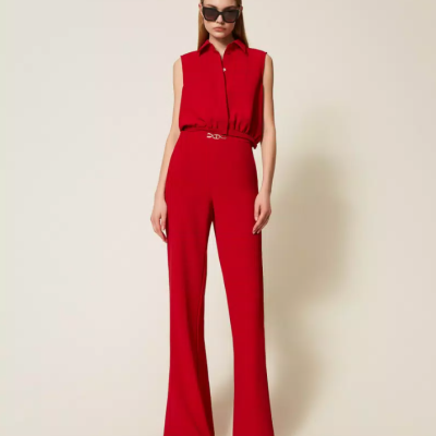 Crêpe cady blouse and trousers Crêpe cady blouse and trousers