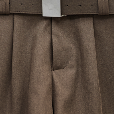 Tailored Brown Shorts