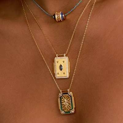 MYA-BAY Blue Mystic Twice Boheme Necklace