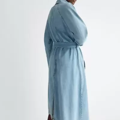 Denim Trench Coat
