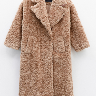 Long Beige Teddy Coat Long Beige Teddy Coat