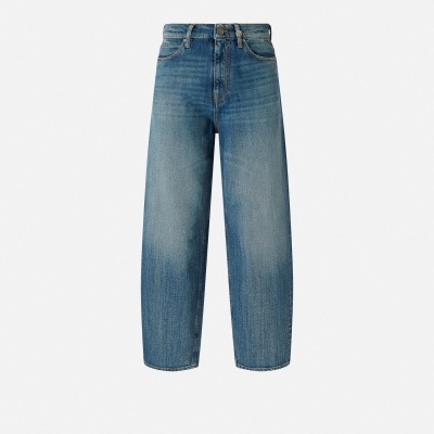 Soft denim balloon-fit jeans