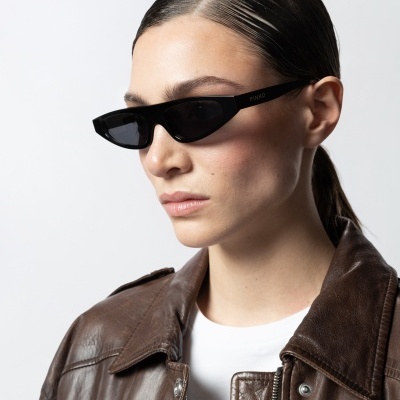 Elongated sunglasses