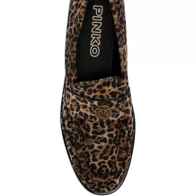 Leopard-print tassel loafers Leopard-print tassel loafers