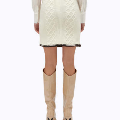 Wool Blend Mini Skirt