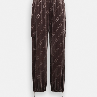 Chenille jogging pants
