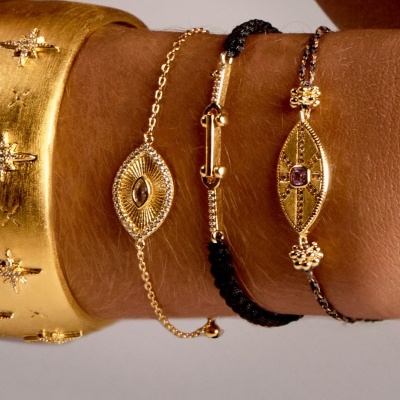 MYA-BAY Purple California Iris Bracelet