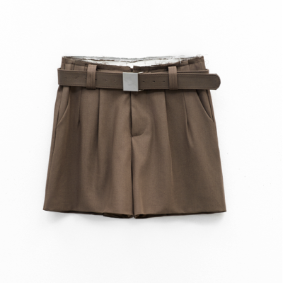 Tailored Brown Shorts