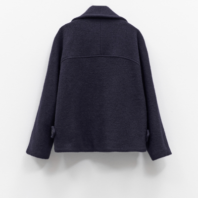 Short navy wool coat Short navy wool coat