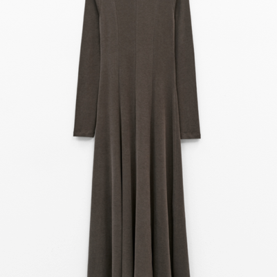 Long High-Neck Dress