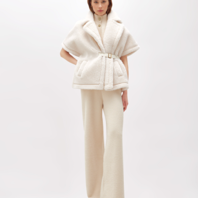 Fur Effect Yarn Pants