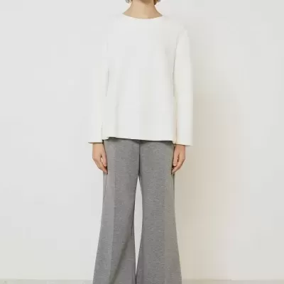 Suit Flared Trousers with Side Pockets