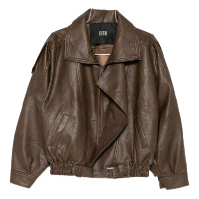 Zip-up Choco Bomber Jacket