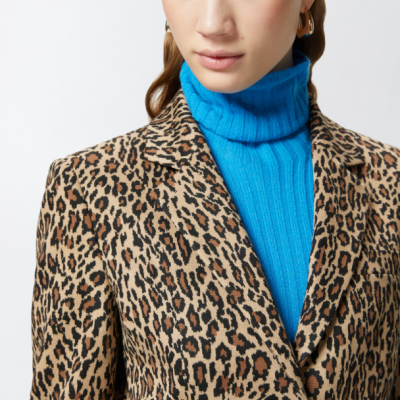 Blazer with Spotted Pattern Blazer with Spotted Pattern