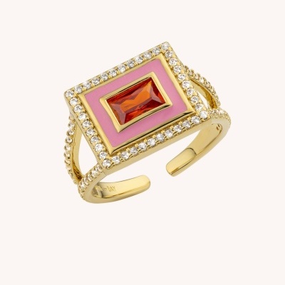 MYA-BAY Pink El Paso Ring