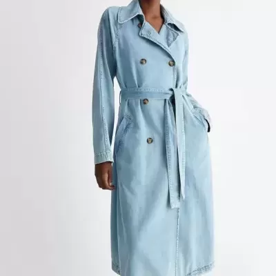 Denim Trench Coat