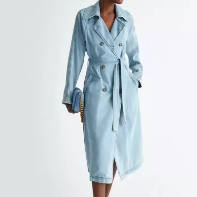 Denim Trench Coat