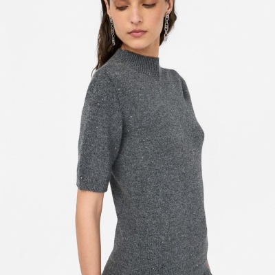 Top with micro-sequins